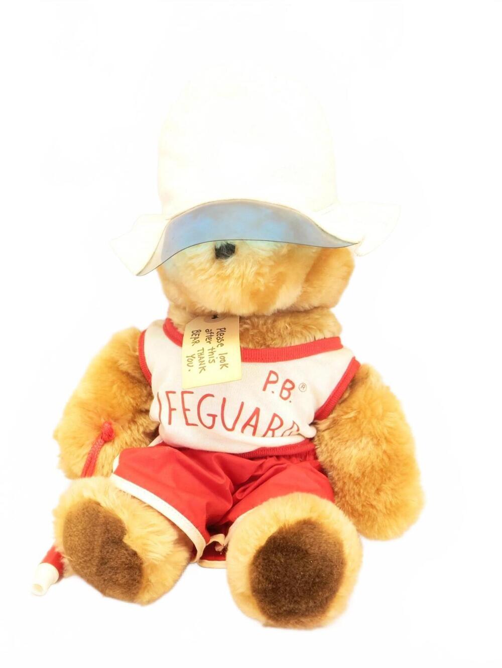 Vintage Eden Paddington Lifeguard Bear 9” 1970's